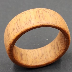 Custom made wood/resin rings