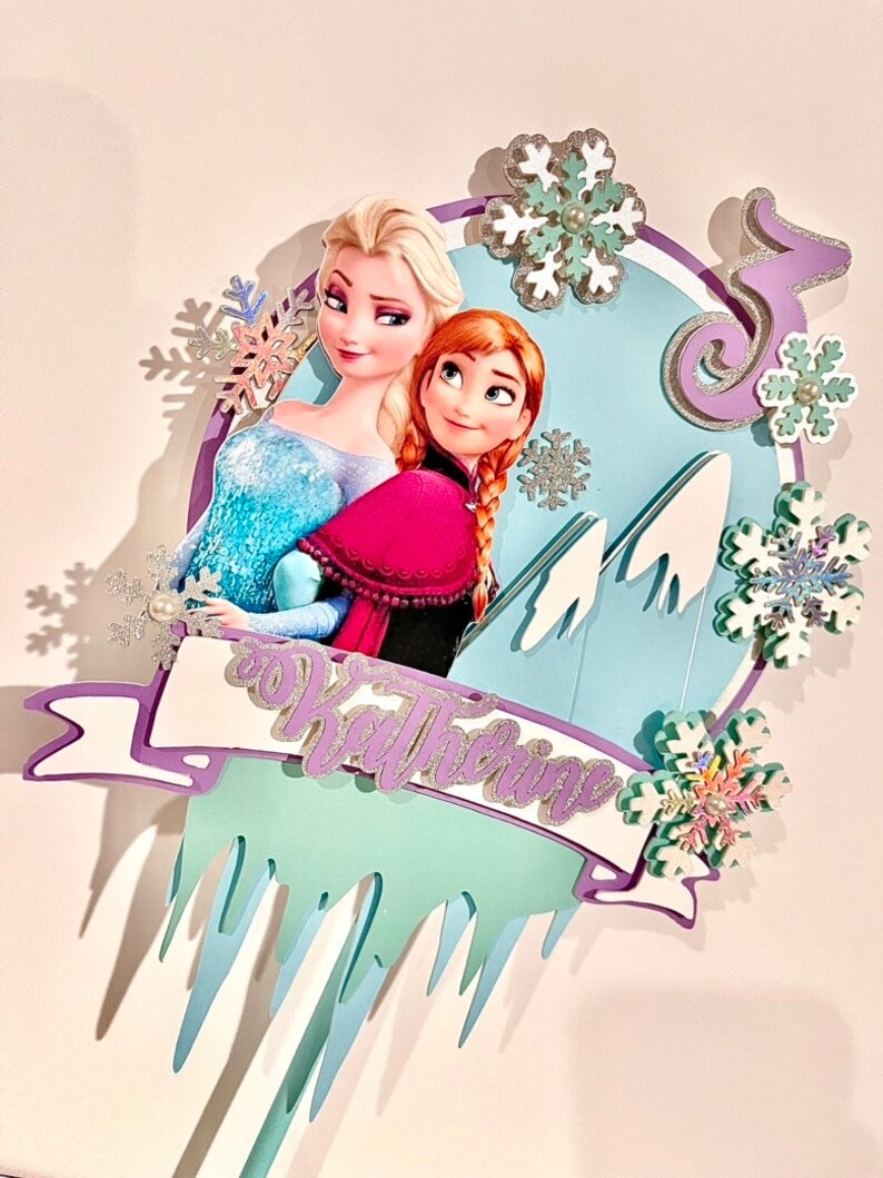 Frozen Cake Topper / Frozen 3D Topper / Frozen Topper / Frozen Etsy