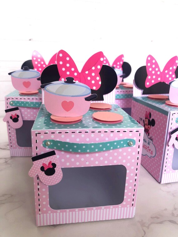 Minnie Kitchen Favor Boxes/ Minnie Treat Boxes/ Minnie Party Etsy