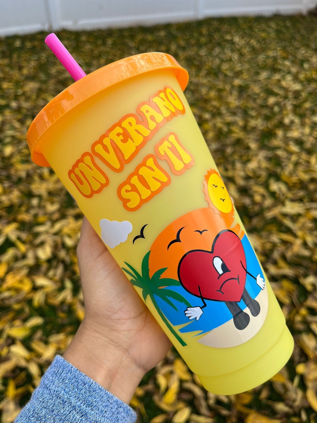 Bad Bunny Tumbler / Bad Bunny Cup / Bad Bunny Color Changing Etsy