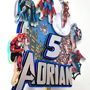 Superhero Cake Topper Marvel Cake Topper / Superheros Topper - Etsy