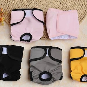 XS-XXL Dog Diaper Physiological Pants Sanitary Washable Female Dog Pan –  Apolo-14