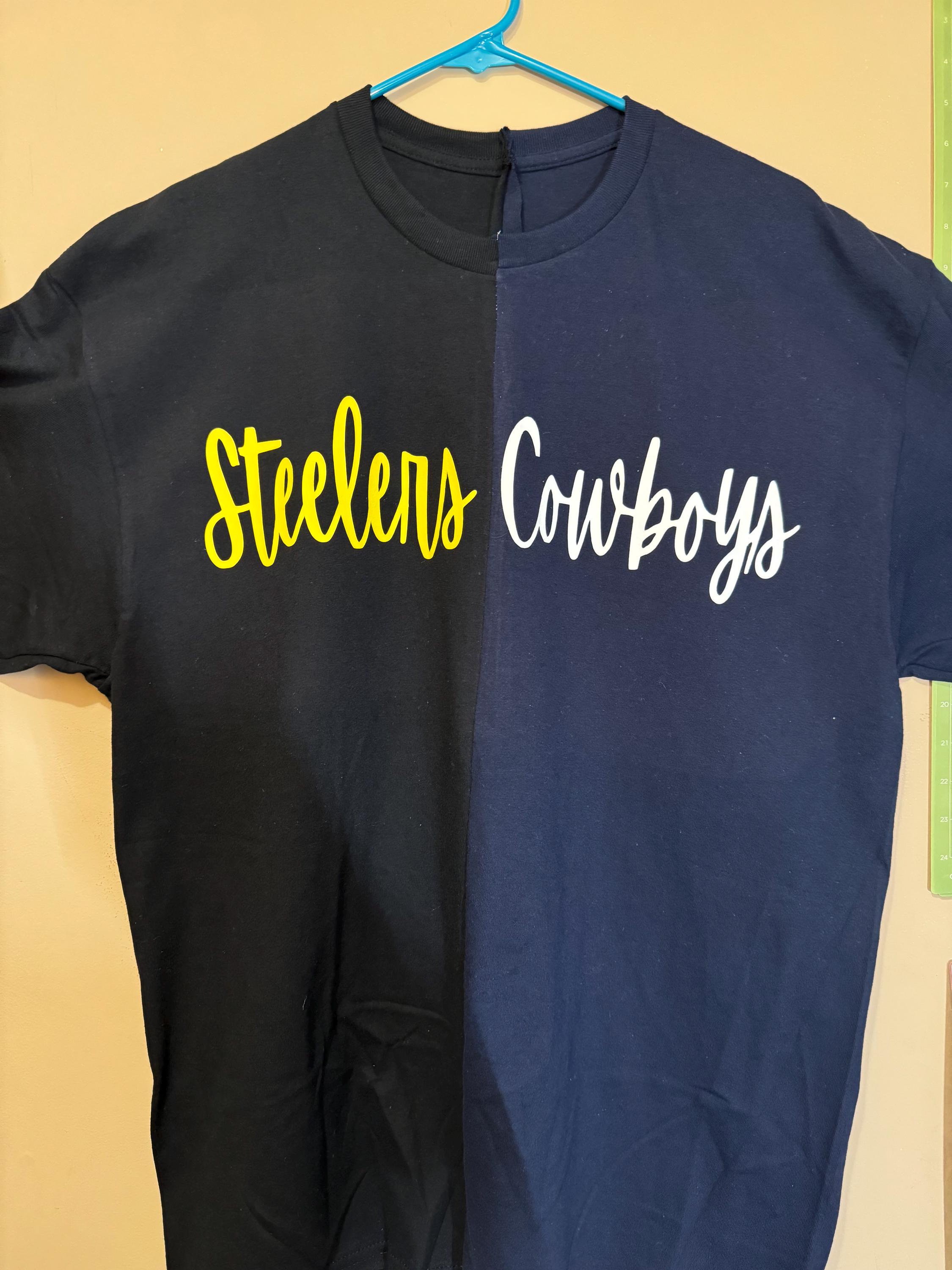 Half Steelers Half Cowboy Shirt