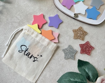 Petits jetons étoiles en acrylique : étoiles de remplacement pour le pot de récompense