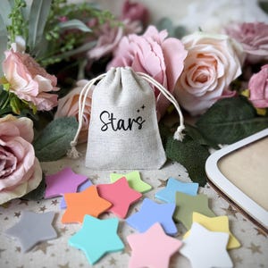 Large Acrylic Star Tokens: Reward Jar Replacement Stars