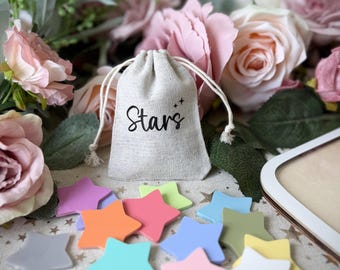 Large Acrylic Star Tokens: Reward Jar Replacement Stars