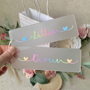 Cadeau de fête pour enfants sur le thème de l'arc-en-ciel, marque-page pour enfants, remplissage de sac de cadeaux, cadeau de fête arc-en-ciel pastel, cadeau de remerciement, décoration d'anniversaire en vrac