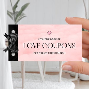 Couple Coupon Book Template Printable Love Coupons for Him Her Couple Coupon Book Template Printable Love Coupons for Him Her