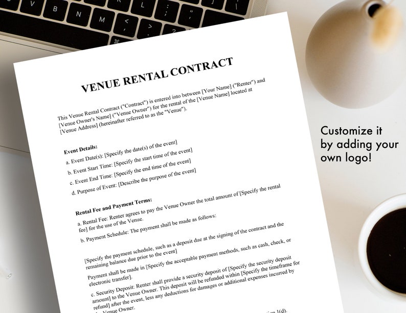 Comprehensive Venue Rental Contract Template - Perfect for Event ...