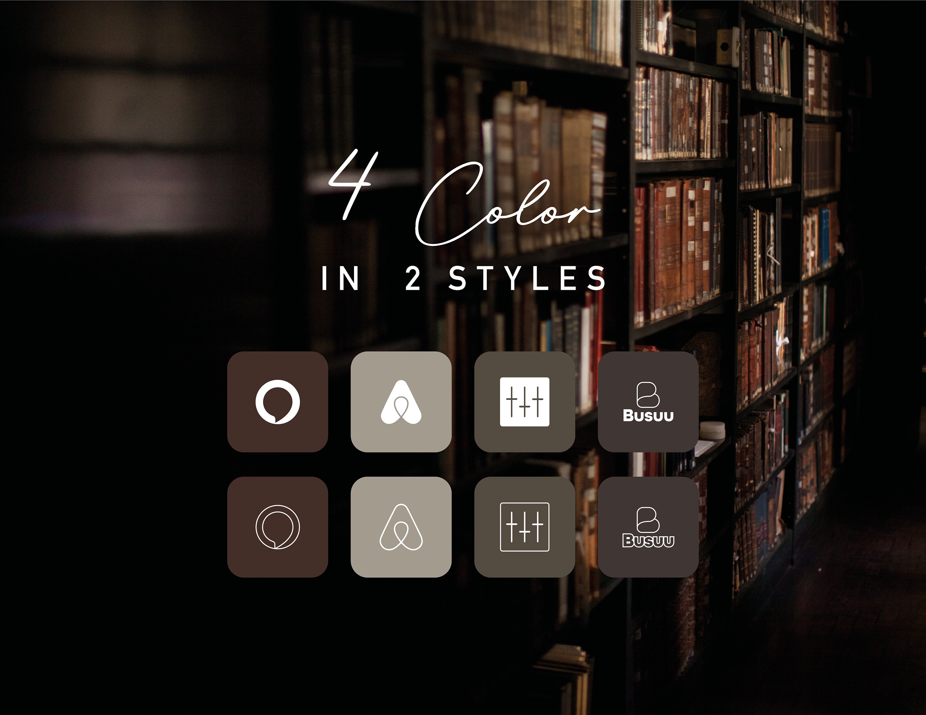Dark Academia App Icons Ios Theme Pack for Ios 14 & Ios 15 Etsy