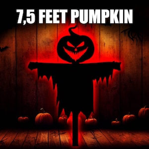 Halloween Decorations - DIY 7,5ft Pumpkin Silhouette Template - Pumpkin Carving Stencils- Halloween Decor Outdoor - Printable Trace / Cutout