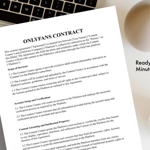 Comprehensive Onlyfans Contract Agreement Exclusive Content Creation