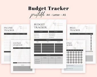 Yearly Budget Planner Printable, Daily Finance Tracker, Finance Planner, Printable Budget Template, Budget Planner, Monthly Budget PDF Pages