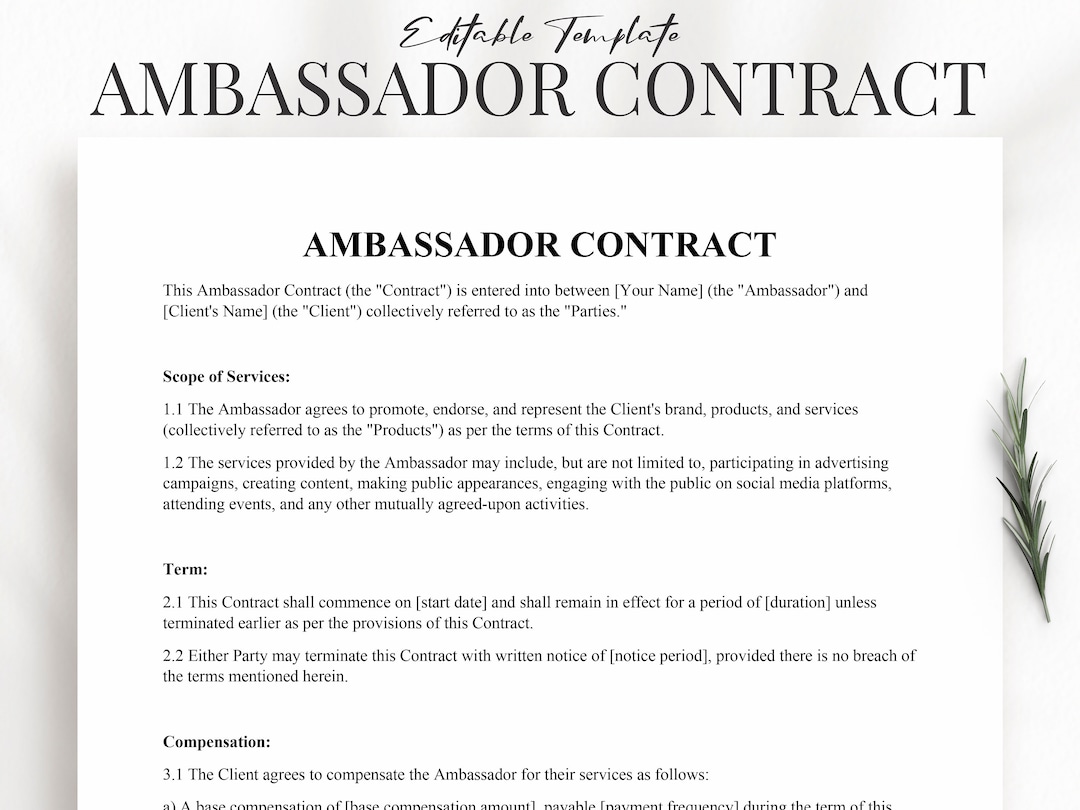 professional-ambassador-contract-template-legal-agreement-for-brand-promotion-influencer-contract-marketing-services-agreement-etsy for Free Fifty Shades Of Grey Printable Contract Professional Ambassador Contract Template | Legal Agreement for Brand Promotion | Influencer Contract | Marketing Services Agreement - Etsy for Free Fifty Shades Of Grey Printable Contract