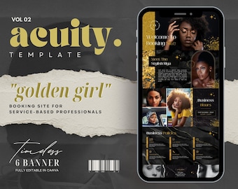 Acuity Template, Acuity Scheduling Template, Acuity Booking Site, DIY Acuity Design, Lash Tech, Hair Stylist, Makeup, Acuity Banners