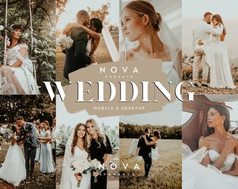 Wedding LIGHTROOM Presets Mobile & Desktop, Natural Preset, Vsco Filters, Fashion Blogger Presets, Mobile Presets, Instagram Filters
