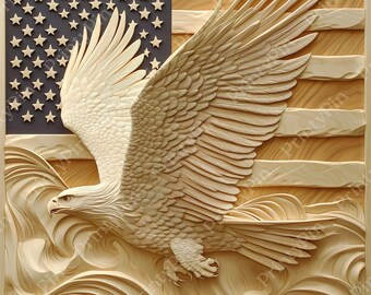 Laserbranden, png-bestand | 3D-illusie | Lasergraveren | Klaar voor lasergravure | Lightburn-bestand | Glowforge-ontwerpbestand | xTool Laser Burn Eagle VS