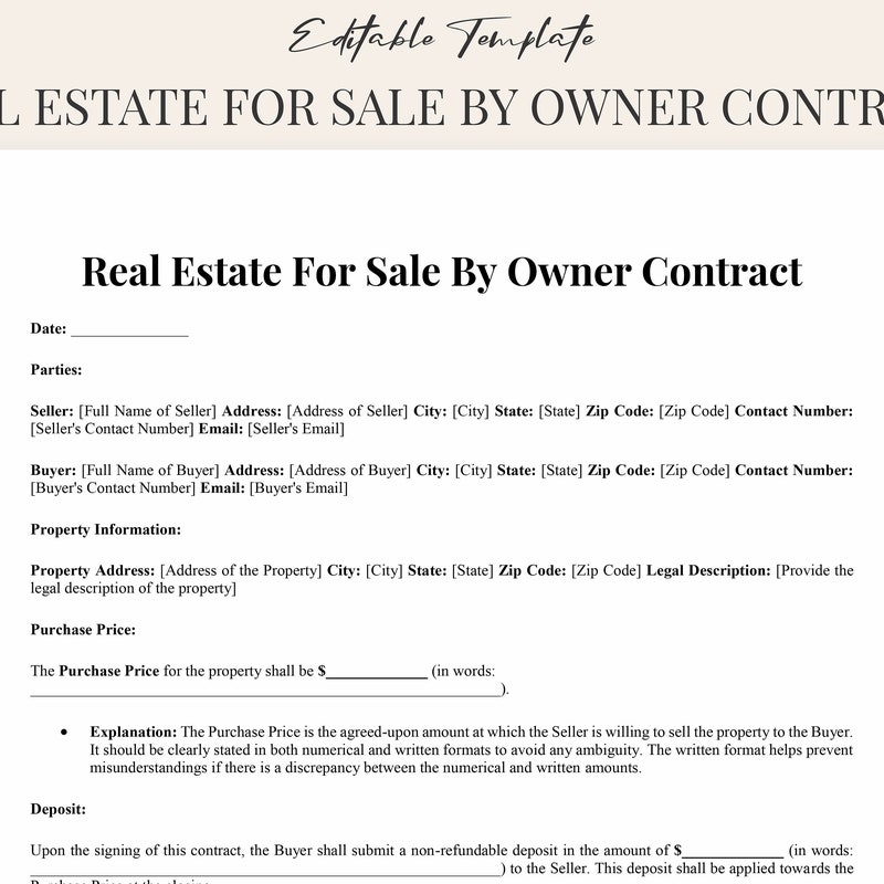 Real Estate Template Etsy