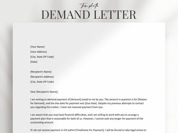Demand Letter, Demand Letter Template PDF & Microsoft Word