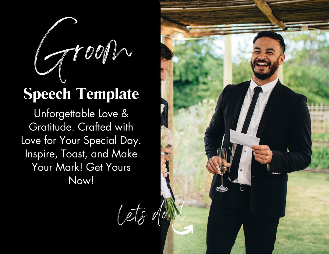 Groom Speech Template Example Fill In The Blanks