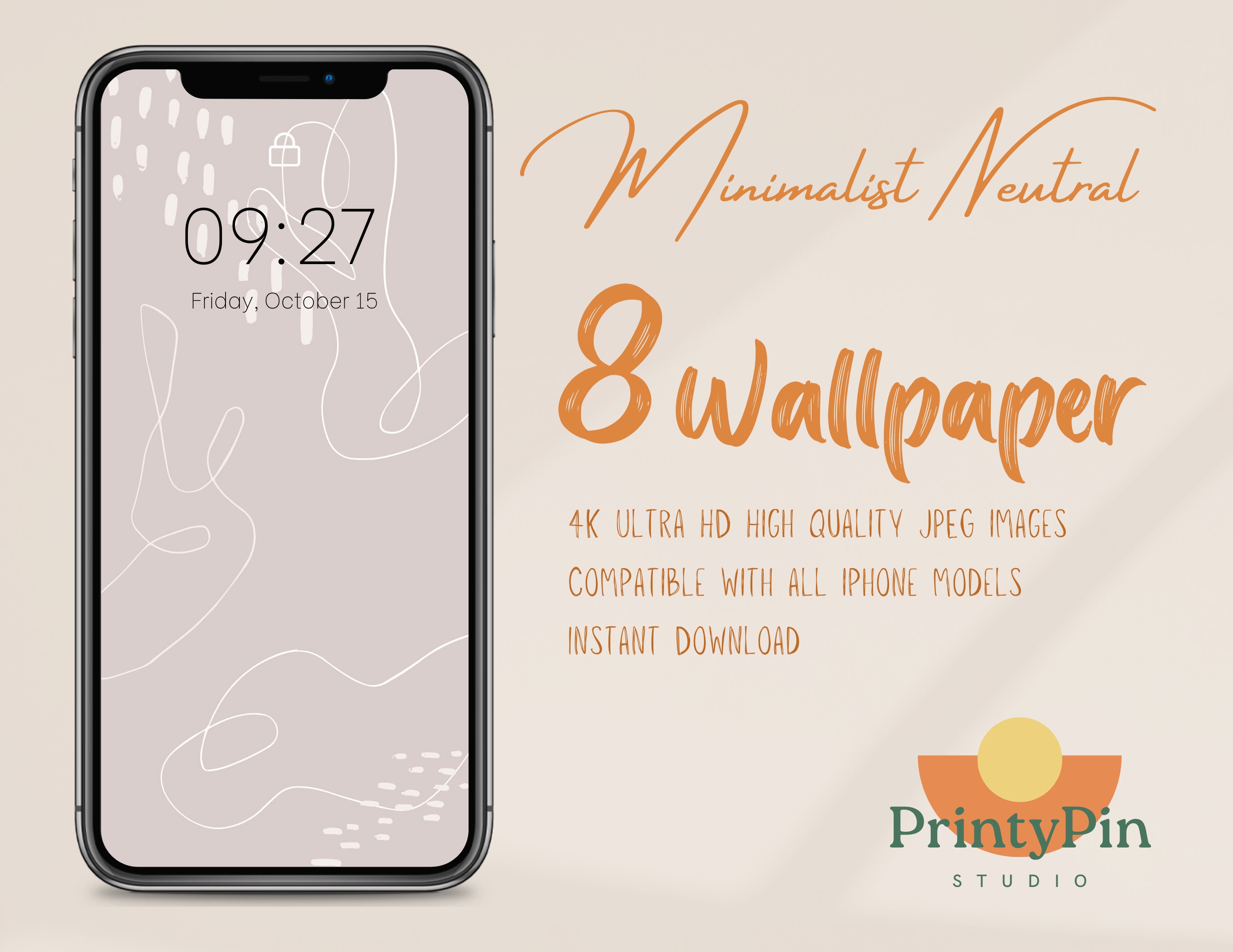 28 free minimalist neutral iPhone wallpapers 2023  minimalgoods