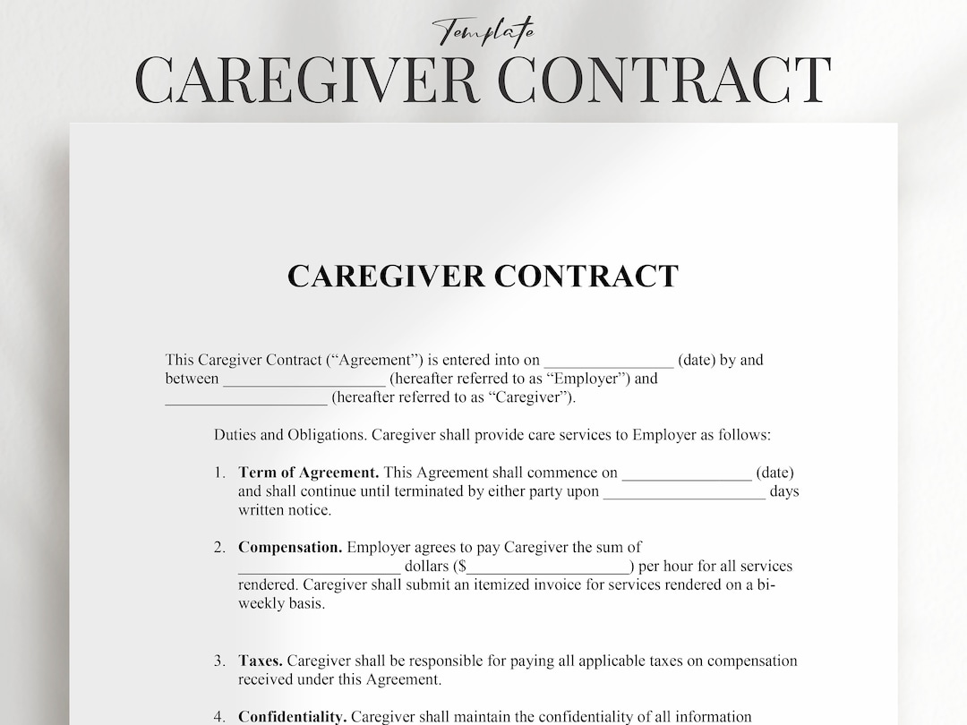 Caregiver Contract Caregiver Contract Template PDF Microsoft Word Etsy caregiver-contract-caregiver-contract-template-pdf-microsoft-word-etsy