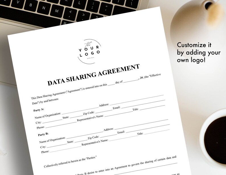 Data Sharing Agreement Template - GDPR - Confidentiality Contract ...