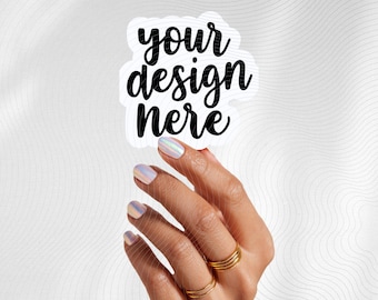 Gestanzte Aufkleber Mockup, Aufkleber Mockup, Printify Aufkleber Mockup, Canva Aufkleber Mockup, benutzerdefinierter Aufkleber Mockup PSD Vorlage Aufkleber PNG Mockup
