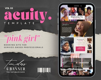 DIY Acuity Site, Acuity Scheduling, Acuity Website Template, Acuity Scheduling Booking Site for Beauty Salon, Lash Tech, Nail,Make up Artist