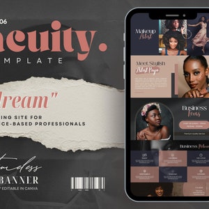 Acuity Scheduling Template Makeup Artist, Editable DIY Booking Site Template, Lash Tech Acuity Canva Template, Acuity Template Hair Stylist