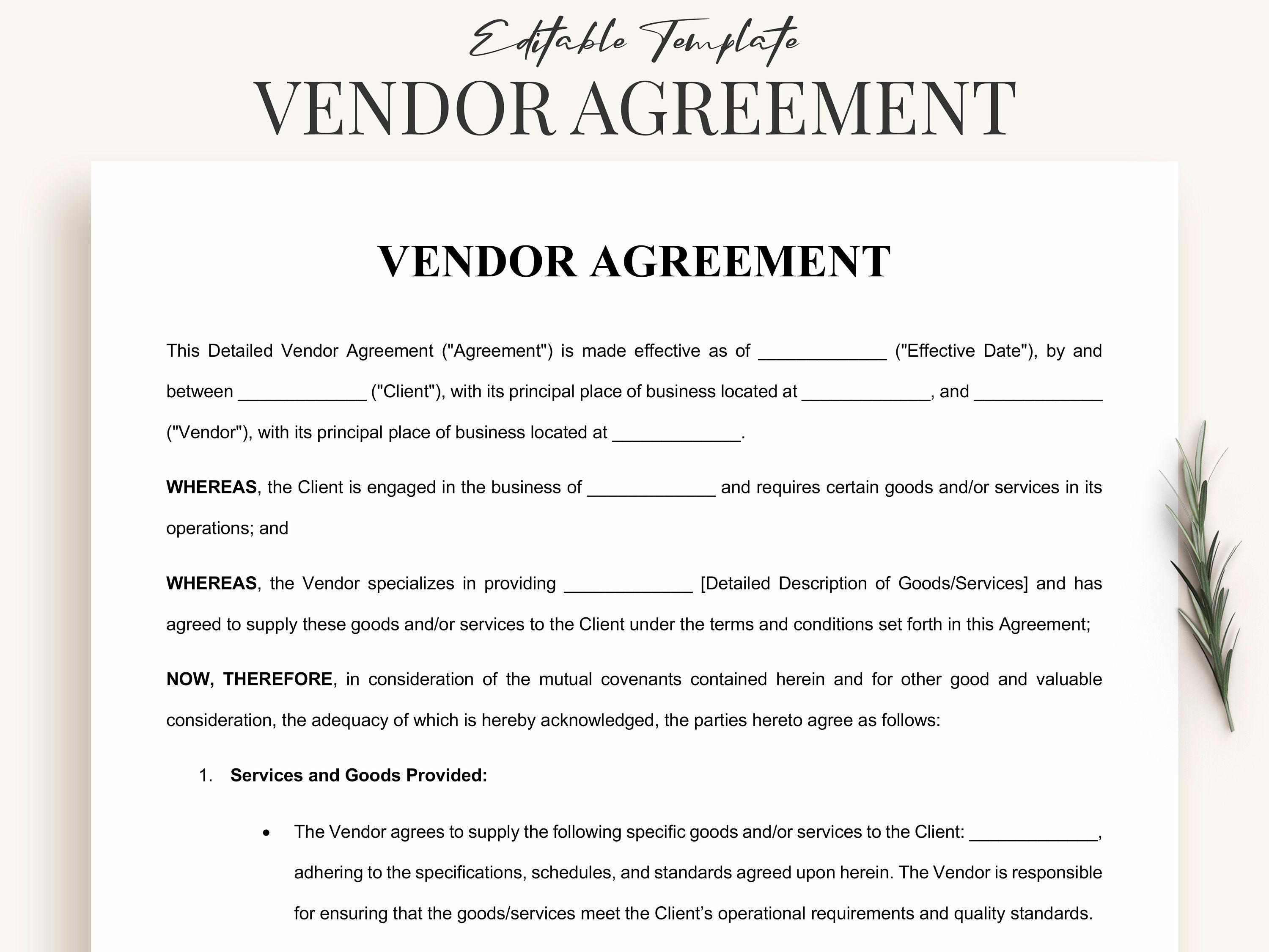 Master Agreement Template thumbnail