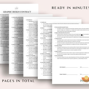 Graphic Design Contract Template | Comprehensive Freelance Graphic ...