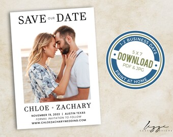 Save the Date - Simple Wedding Announcement