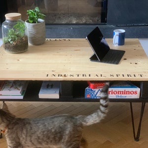 Mesa de centro estilo industrial