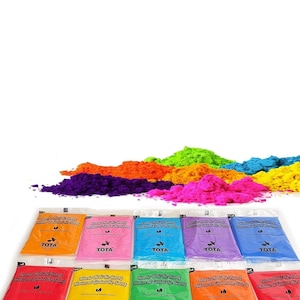 10 Brilliant Color Holi Powder, Powder for Photograpy, Color Party, Holi Event,
