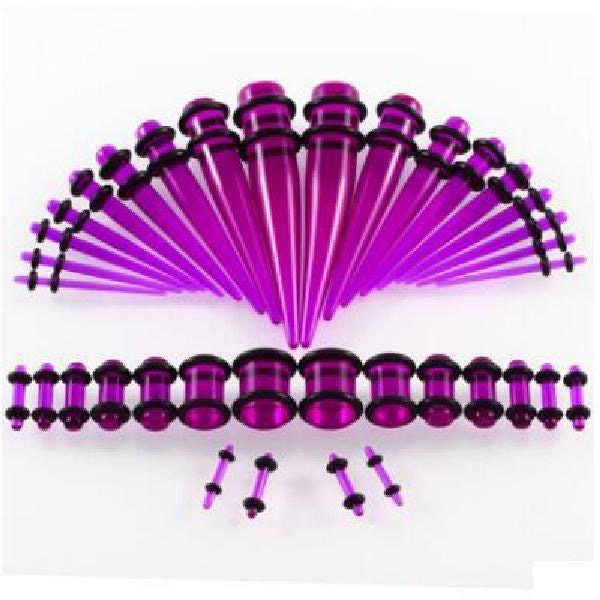 Ear Stretchers Gauges Kit Ear Tunnel 36pcs Acrylic Tapers Etsy