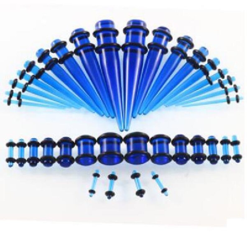Ear Stretchers Gauges Kit Ear Tunnel 36pcs Acrylic Tapers Etsy