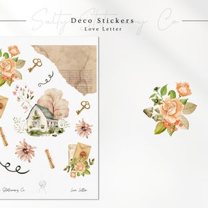 Love letter - Deco Stickers | Planner Stickers | Functional and Minimal Planner Stickers Stickers | Journaling Stickers