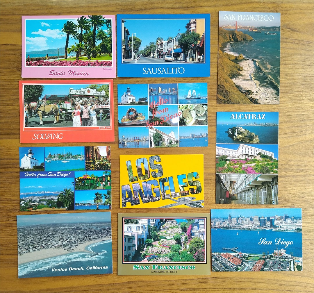Postcards From California USA Etsy