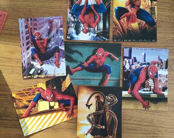 Spiderman 2 Set of 7 Postcards Etsy