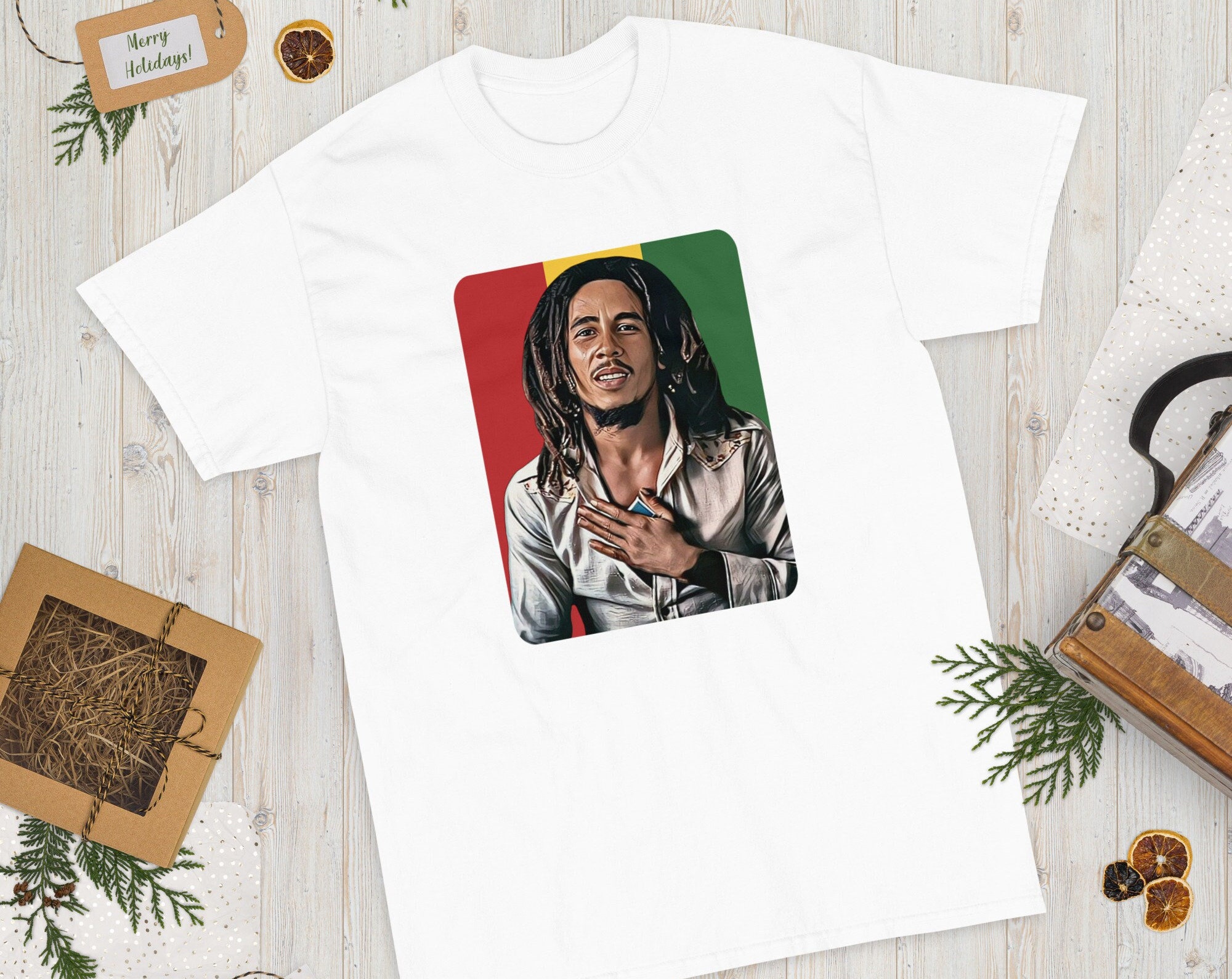 Discover Bob Marley Vintage Art T-Shirt