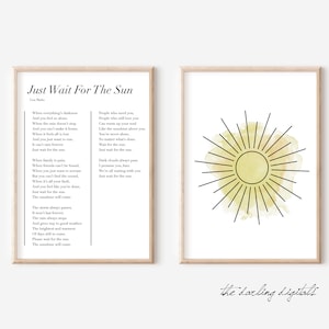 Just Wait For The Sun poem + art