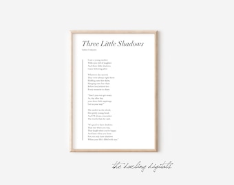 Three Little Shadows Poem