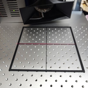 Modelo de impresión 3D de cuadrícula de alineación láser Galvo