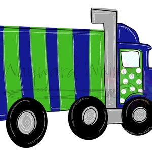 Semi Truck- 18 wheeler- big rig - png file- digital download- sublimation file- digital artwork- Clip art