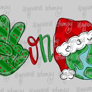 Peace on Earth - Christmas  png file- digital download- sublimation file- digital artwork-