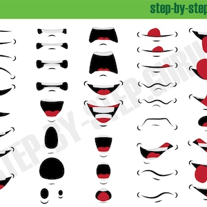 Lip Synch Front Character - Clip Art - For Adobe Animate