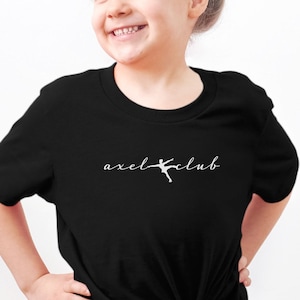 Axel Club YOUTH T-Shirt, I Landed My Axel, Figure Skating, Figure Skater, Ice Skating, Ice Skater, Roller Blading, Quad Skate, Axel Jump