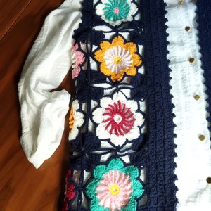 Crochet Vest Summer Motif Vest Crochet Granny Vest Summer | Etsy