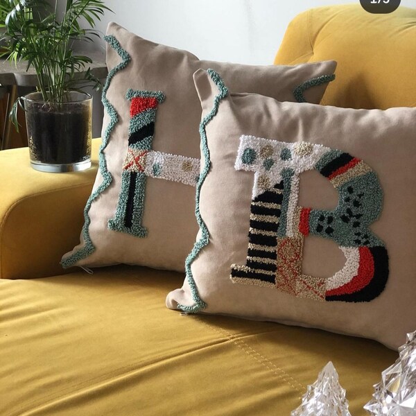 Punch Needle Pillow Etsy Canada